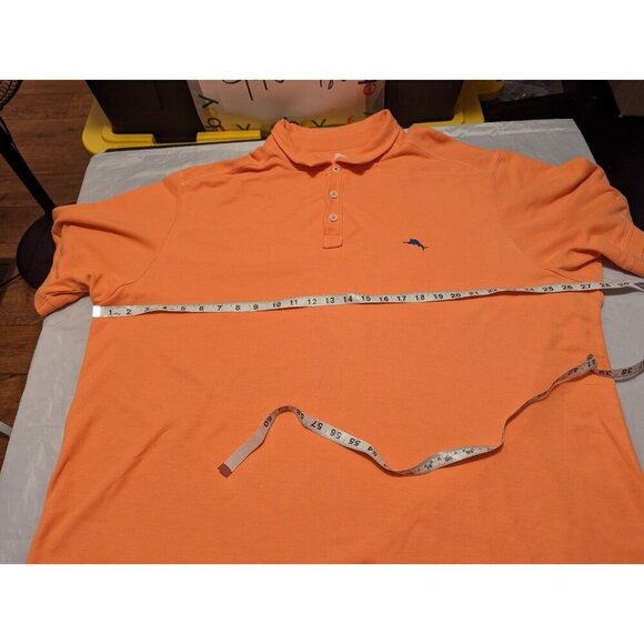 Tommy Bahama Men’s 2XB Short Sleeve Polo Shirt Orange Pima Cotton Blend (993) - Picture 12 of 16